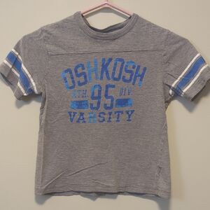 OshKosh B'gosh Boy's Gray and Blue Varsity Tee Size 5